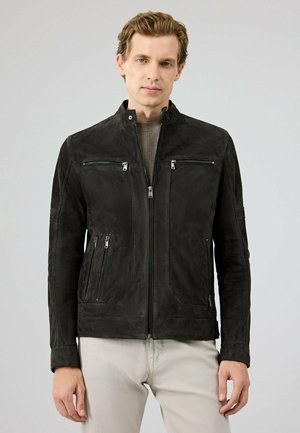 Veste en cuir - dark grey