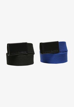 2 PACK - Belt - black+blue