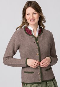 Stockerpoint CARO - Strickjacke - trüffel-moosgrün