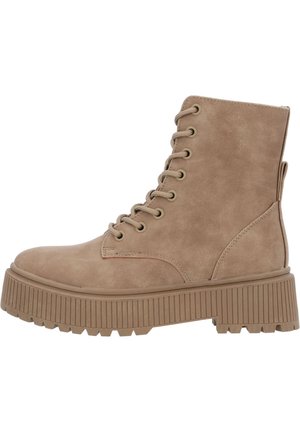 Bottines à plateau - beige