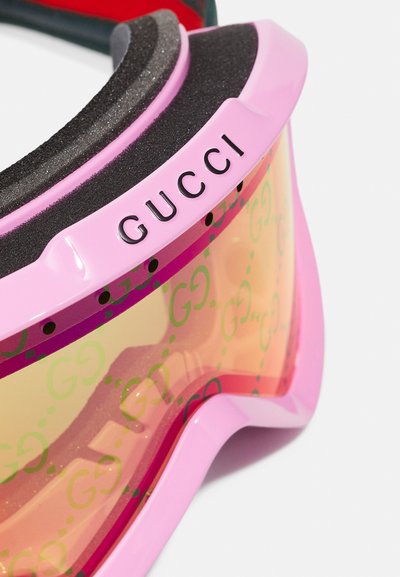 Gucci MASK - Sunglasses - pink/multicolor/yellow