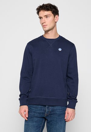 CREWNECK W LOGO - Felpa - navy blue