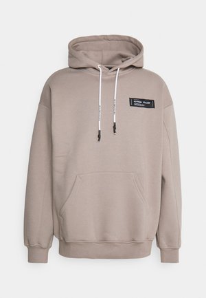 RACER BADGED GRAPHIC HOOD UNISEX - Felpa - beige
