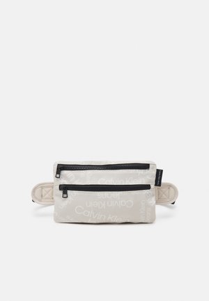STACK LOGO WAISTBAG UNISEX - Gürteltasche - eggshell stacked logo aop