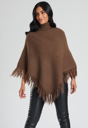 South Beach POLAR NECK PONCHO - Ponczo - tan