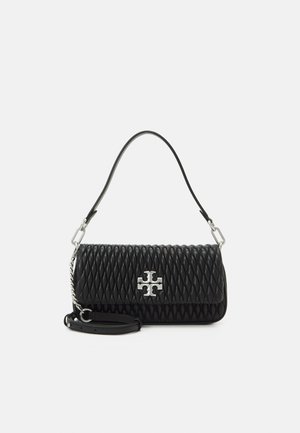 KIRA RUCHED SMALL FLAP SHOULDER BAG - Borsa a mano - black