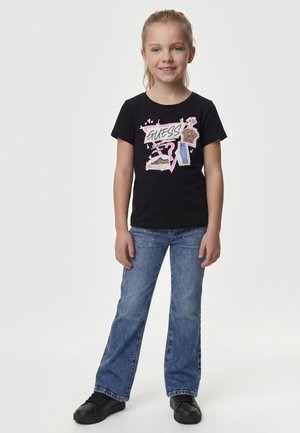 Guess, RHINESTONE FLARE-BEIN JEANS - Flared Jeans - blau