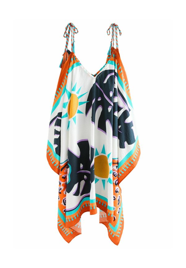 Maxikleid - tropical leopard print