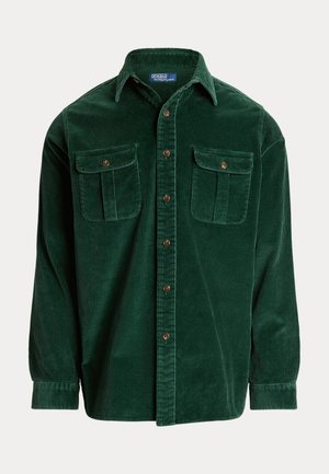 Polo Ralph Lauren CLASSIC FIT SUEDE PATCH CORDUROY SHIRT - Shirt - moss agate