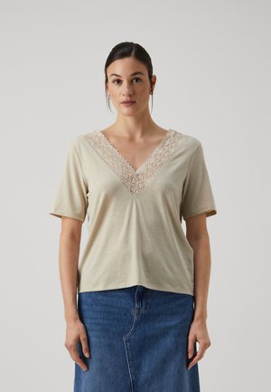 Vero Moda VMJUNE - T-shirts med print - silver lining