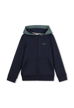 MIT REISSVERSCHLUSS - Sweater met rits - bleu cargo