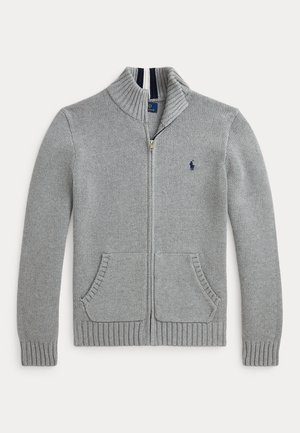 COTTON FULL ZIP JUMPER - Kardiganas - andover heather