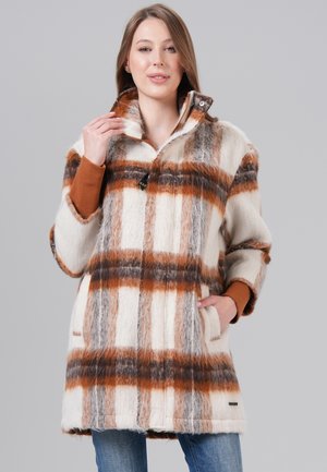 Miracle of Denim Short coat - burnt orange check