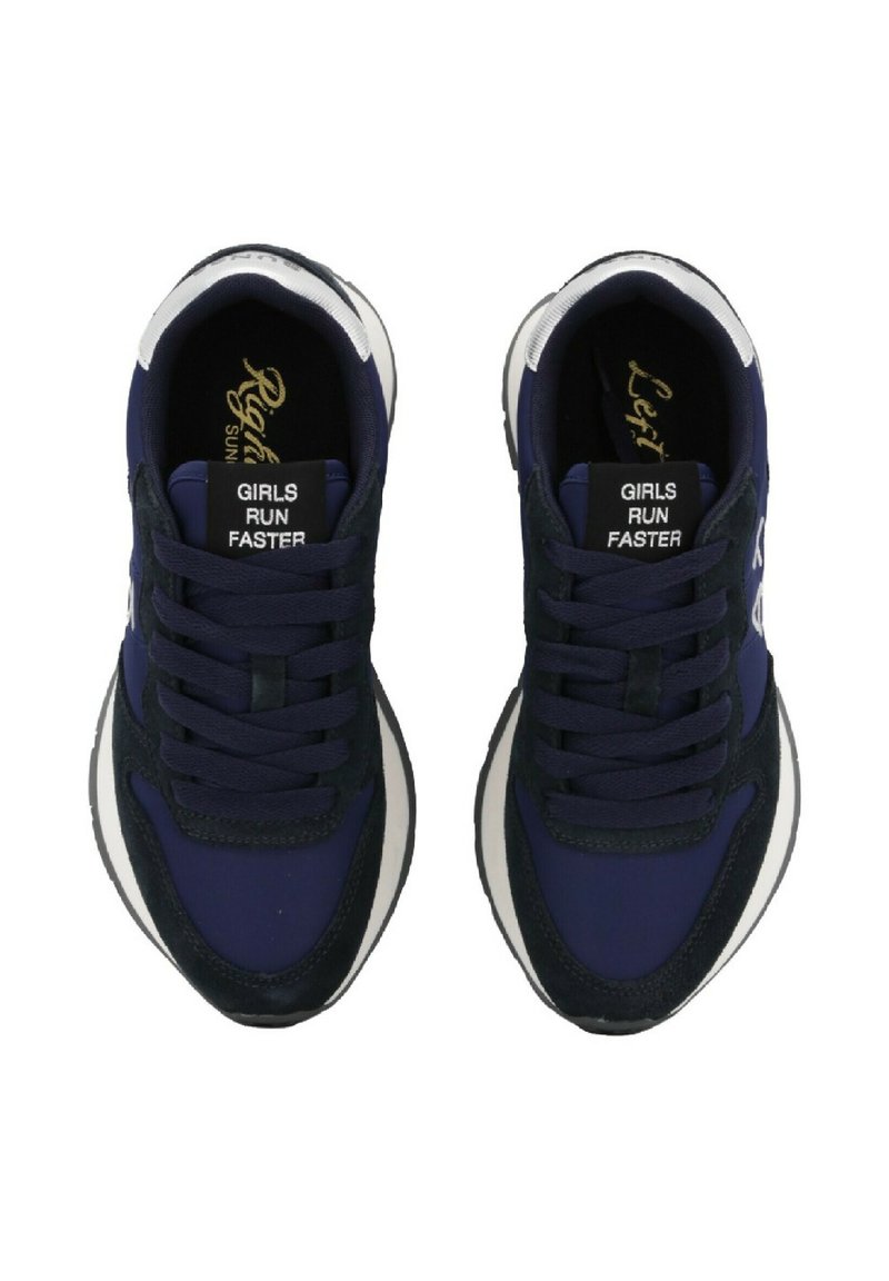 Sneakers SUN68 Navy Z36209 07 – Tacco Basso, Camoscio E Tessuto, Suola Gomma, Primavera/estate