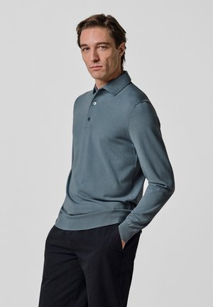 THE LUXURY BASIC - Poloshirt - grey blue