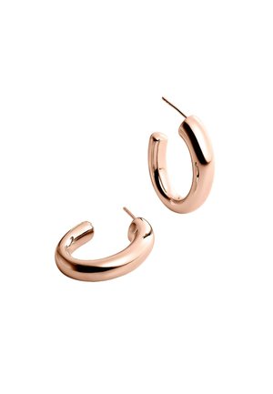 DE ARO GRANDES Y GRUESOS DE CON FORMA OVALADA - Pendientes - rose gold-coloured