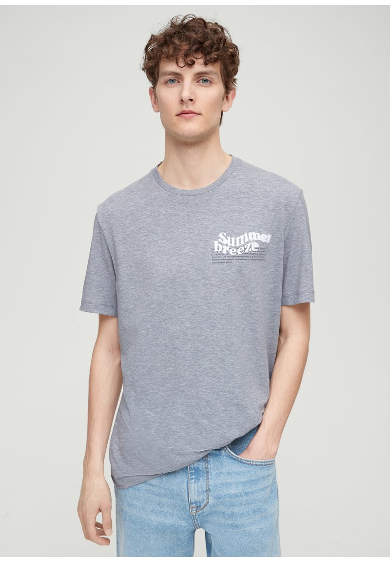 s.Oliver T-shirt print - schiefergrau