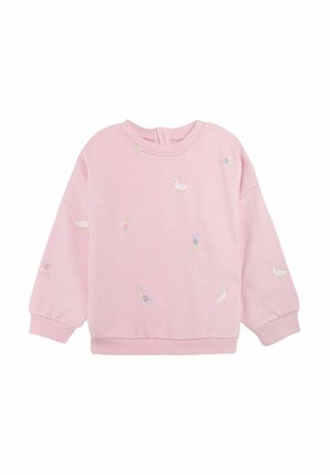 REGULAR FIT - EMBROIDERED CREW NECK  - Sweatshirt - pink duck