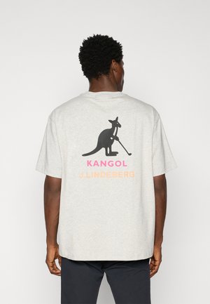 DAVIE KANGOL - Print T-shirt - light grey