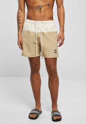 Urban Classics BLOCK  - Badeshorts - unionbeige/softseagrass
