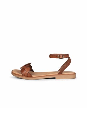 MiMao, ARECA – SANDALIAS PLANAS MUJER CUERO - Sandalias con plataforma - camel