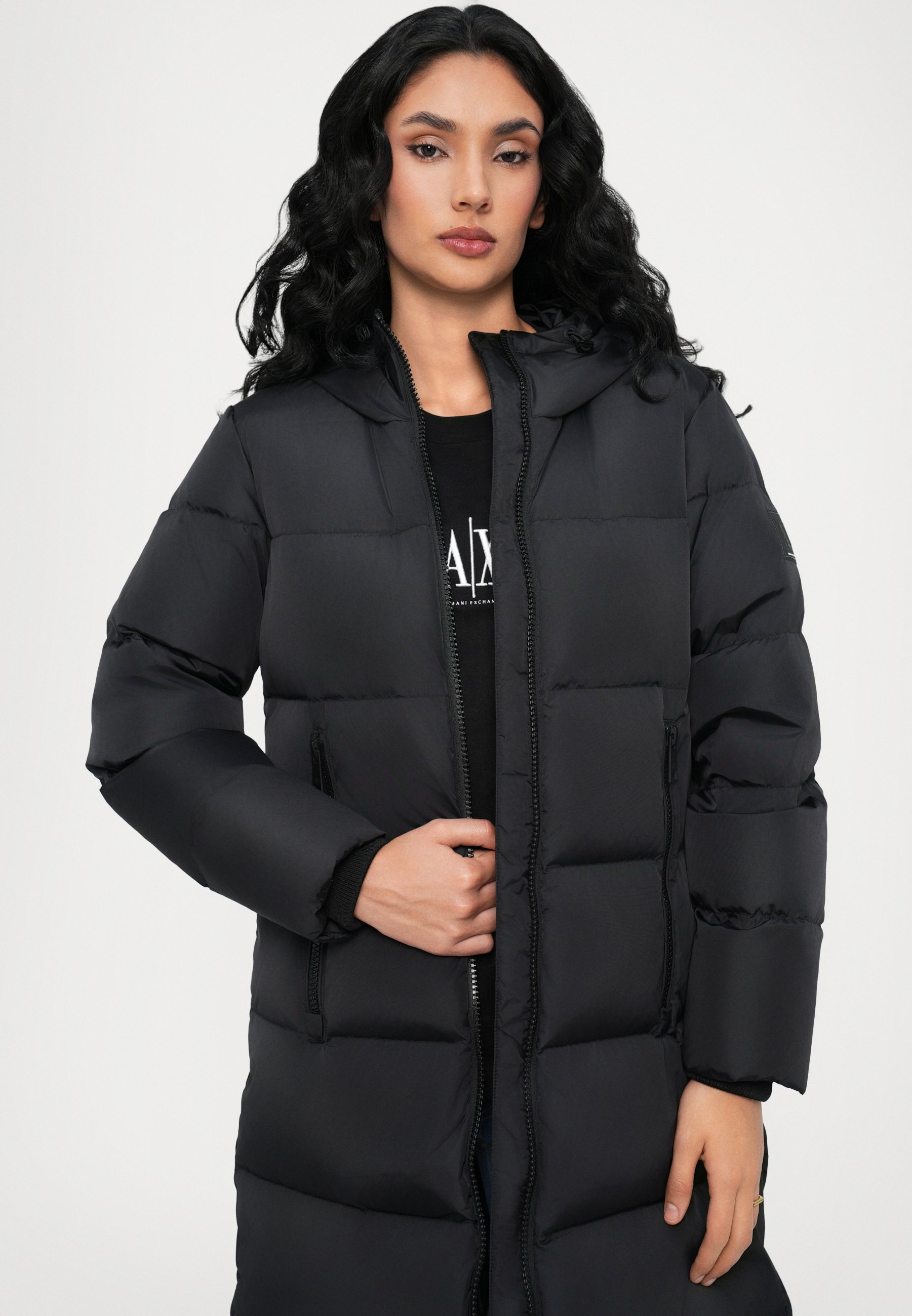 Armani Exchange Down coat - black - Zalando.co.uk
