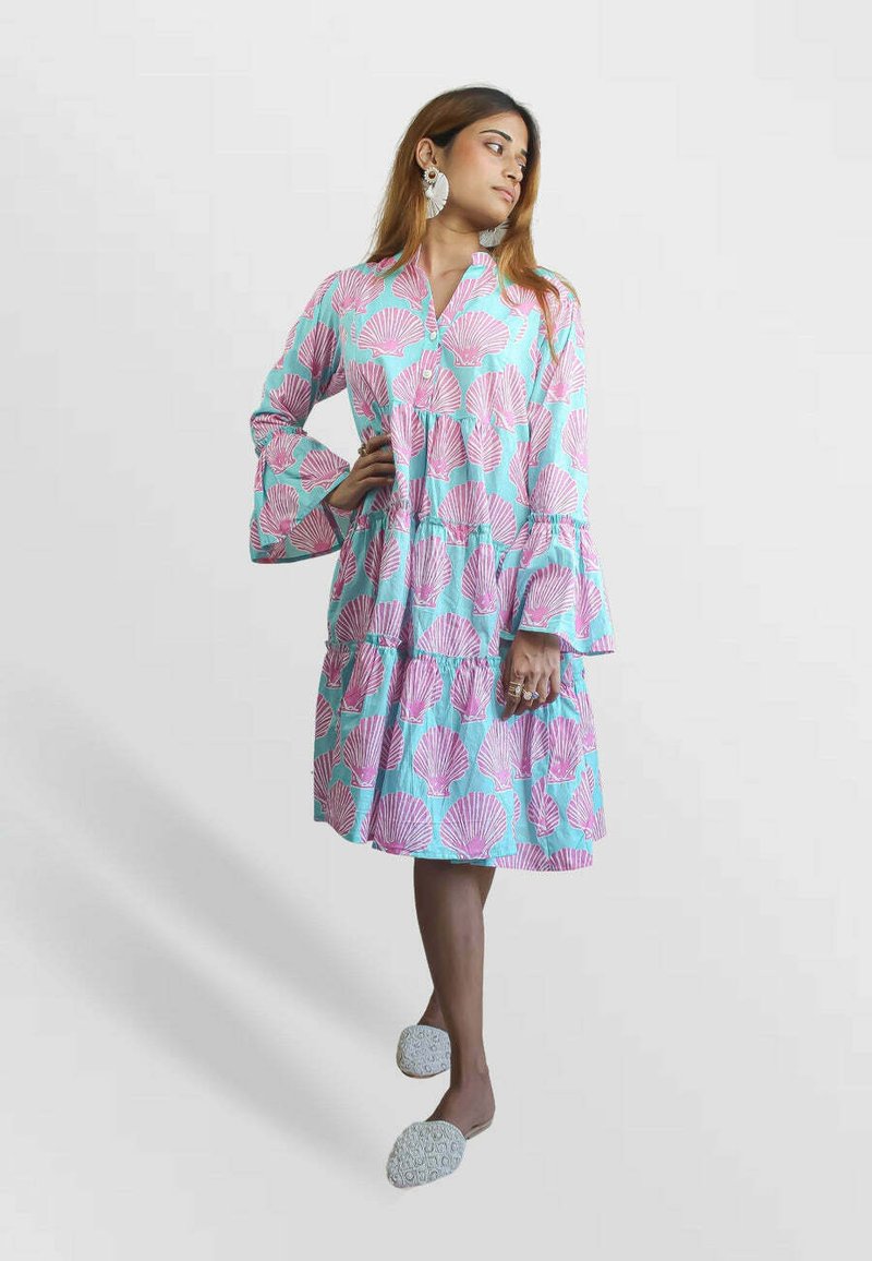 Be Sunset SHELL FLOUNCE - Robe chemise - turquoise - ZALANDO.FR