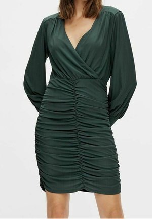 VILA, Robe fourreau - dark green