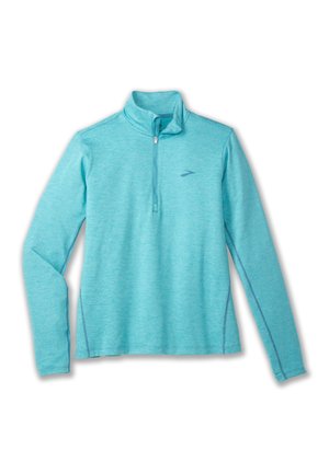 Brooks DASH 1/2 ZIP 2.0 - T-shirt à manches longues - htr aqua