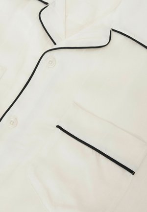 Reiss, REGULAR FIT - CANYON JACQUARD-STRIPE PIPED SHIRT . - Shirt - ivory white