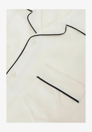 Reiss, REGULAR FIT - CANYON JACQUARD-STRIPE PIPED SHIRT . - Shirt - ivory white