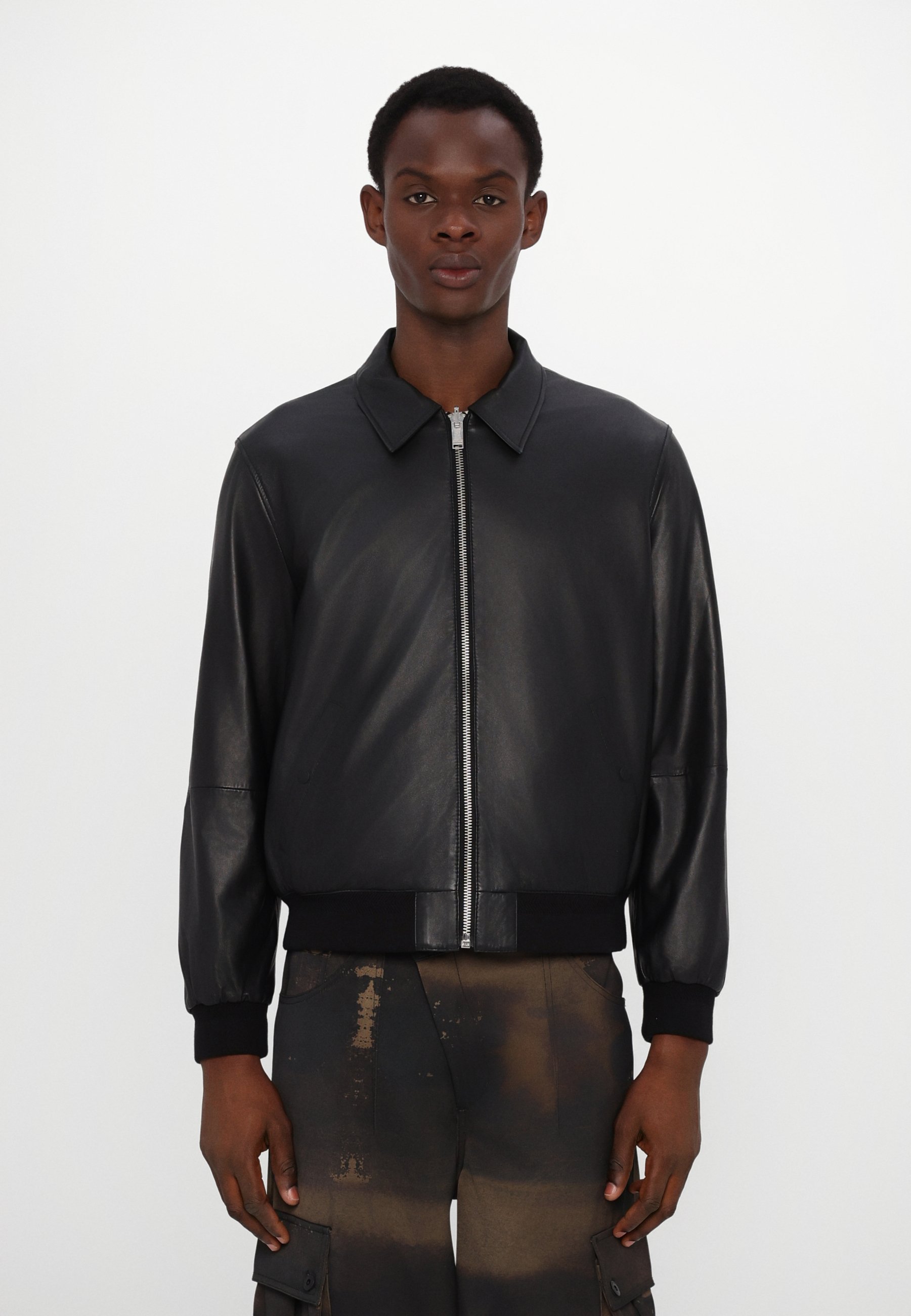 Zadig & Voltaire MATE TECH - Leather jacket - noir/black - Zalando