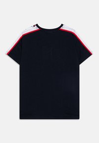 Champion RETRO SPORT CREWNECK CONTRAST SMALL LOGO UNISEX - Camiseta estampada - new navy/white/red