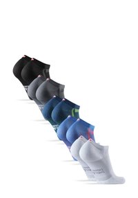 Danish Endurance LONG DISTANCE RUNNING LOW-CUT 5 PACK - Calzini - MC (Black/Grey, Blue/Yellow, Grey/Black, White, Blue)