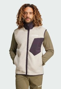 Adidas Terrex XPLORIC HIGH PILE FLEECE - Weste - beige