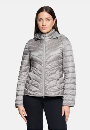MIT ABNEHMBARER KAPUZE - Winterjas - hellgrau