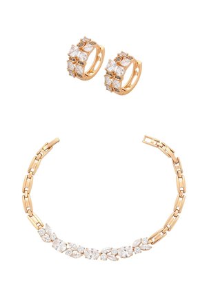 SET - Øreringe - rose gold white