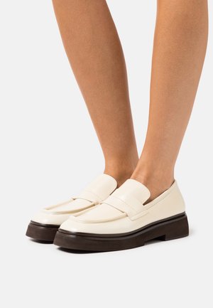 CHUNKY LOAFER - Slip-ons - shiny cream