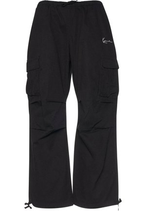 Karl Kani SMALL SIGNATURE WASHED PARACHUTE - Kareiviško stiliaus kelnės - black