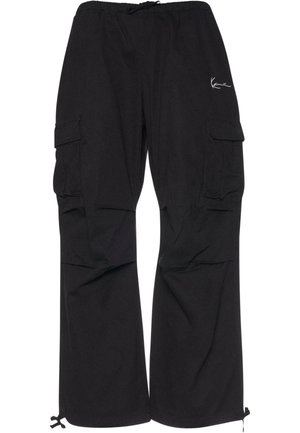 SMALL SIGNATURE WASHED PARACHUTE  - Cargobroek - black