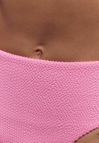 Next HIGH WAIST - Bikini apakšdaļas - neon pink crinkle