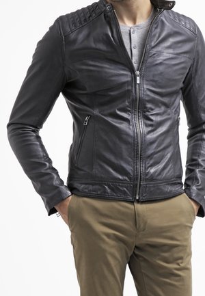 Kožená bunda - black