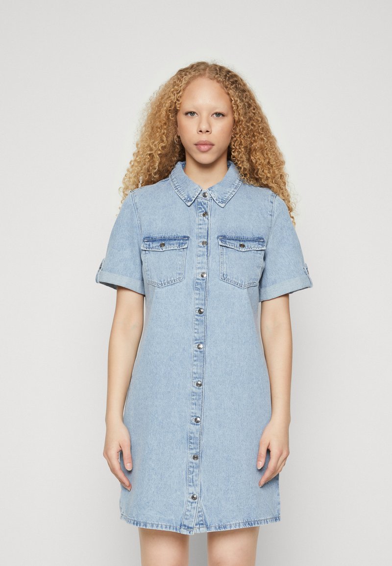 VERO MODA Vmjennie SS Short Denim Dress Ga Noos Women's Vmjennie Ga