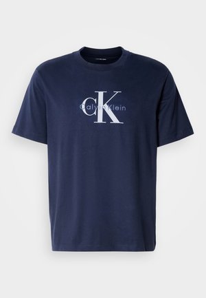 Calvin Klein Jeans, HERO MONOLOGO TEE - Print T-shirt - dark sapphire