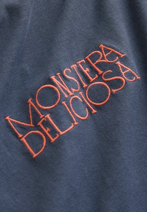 Next SHORT SLEEVE BACK GRAPHIC WITH FRONT EMBROIDERY CREW NECK - Marškinėliai su spaudiniu - navy