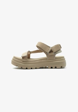 Palladium, Sandalen met plateauzool - beige tan