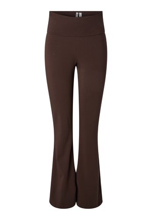 Pieces, LEGGINGS PCGEORGINA MW FLARED - Pantalon classique - hot fudge