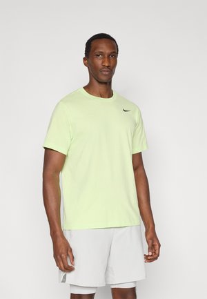 TEE CREW SOLID - T-shirt de sport - light liquid lime/black