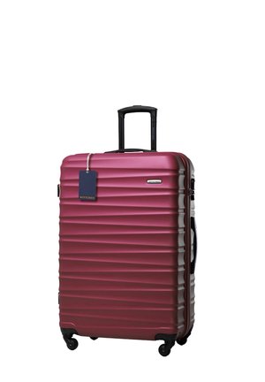 LARGE SUITCASE WITH LUGGAGE TAG - Luggage - bordeaux