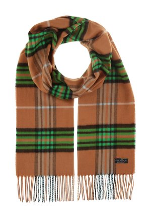 FRAAS PLAID KARO CASHMINK - Écharpe - camel brush